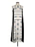 BCBGMAXAZRIA 100% Polyester Graphic Gray Casual Dress Size M - photo 1