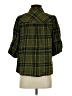 Pilcro Plaid Green 3/4 Sleeve Button-Down Shirt Size S - photo 2