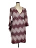 ModCloth Chevron-herringbone Multi Color Burgundy Casual Dress Size XL - photo 1