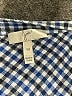 Joie 100% Cotton Checkered-gingham Blue Long Sleeve Button-Down Shirt Size M - photo 7