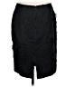 Carlisle 100% Silk Black Silk Skirt Size 8 - photo 2
