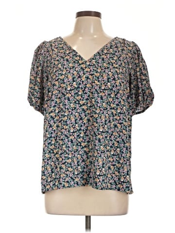 LC Lauren Conrad Short Sleeve Blouse (view 1)