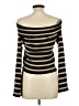 Romwe 100% Polyester Stripes Black Cardigan Size L - photo 2