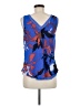 RACHEL Rachel Roy 100% Polyester Blue Sleeveless Blouse Size M - photo 2