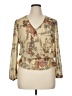 Lily White Gold 3/4 Sleeve Blouse Size XL - photo 1
