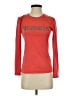Nike 100% Polyester Red Long Sleeve Top Size XS - photo 1