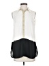 Christopher & Banks Color Block Ivory Sleeveless Blouse Size S (petite) - photo 1