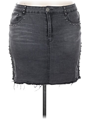 Forever 21 Plus Denim Skirt (view 1)