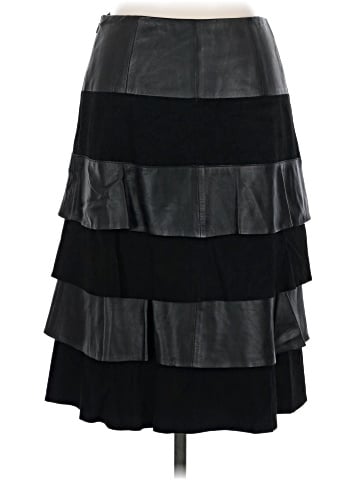 Etcetera Leather Skirt (view 2)
