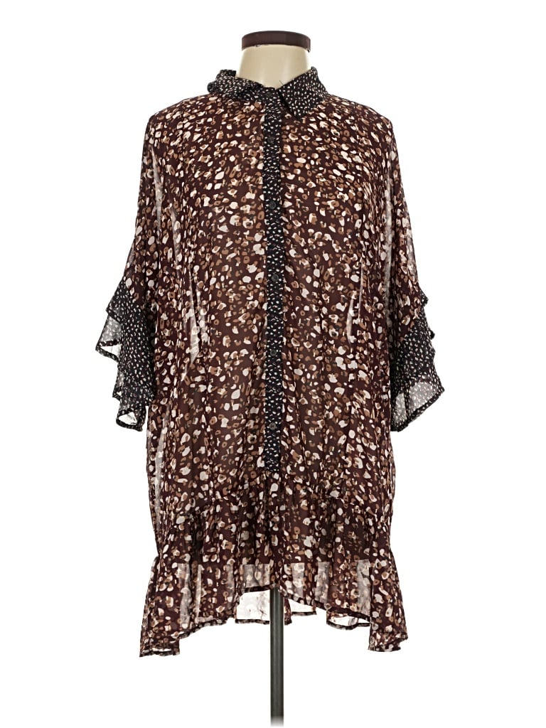 Pre-owned Umgee Casual Dress In Brown