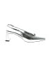 Zara Metallic Silver Heels Size EU 38 - photo 1