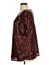 Torrid Metallic Burgundy Short Sleeve Blouse Size 1X Plus (1) - photo 5