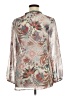 Nurture 100% Polyester Silver Long Sleeve Blouse Size XL - photo 2