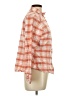 Shyanne Plaid Orange Long Sleeve Button-Down Shirt Size L - photo 4