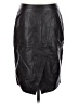 Halogen 100% Leather Black Leather Skirt Size 4 - photo 1