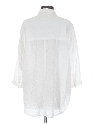 Pilcro by Anthropologie 3/4 Sleeve Button-Down Shirt (view 2)
