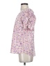 Pleione 100% Polyester Pink Short Sleeve Blouse Size S - photo 5