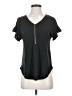 Green Envelope Black Short Sleeve Top Size S - photo 1