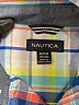 Nautica Plaid Blue Short Sleeve Button-Down Shirt Size 10 - 12 - photo 3