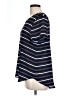 Pleione 100% Polyester Stripes Blue Short Sleeve Top Size L - photo 5