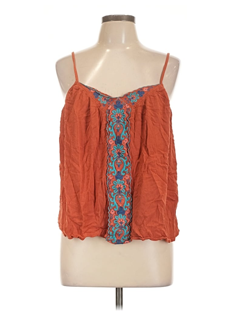 Pre-owned Daytrip Sleeveless Blouse In Orange