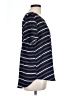 Pleione 100% Polyester Stripes Blue Short Sleeve Top Size L - photo 4