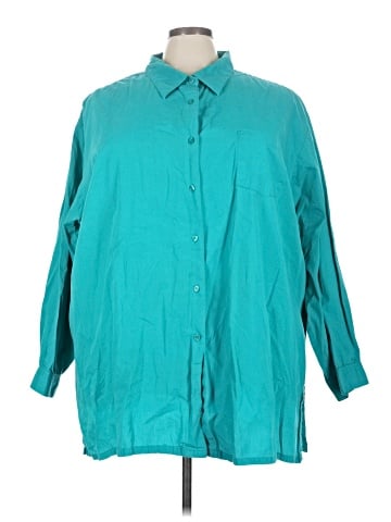 Silhouettes 3/4 Sleeve Button-Down Shirt (view 1)