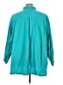 Silhouettes 100% Cotton Solid Teal 3/4 Sleeve Button-Down Shirt Size 5X - photo 2