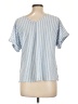 Signature Studio Blue Short Sleeve Blouse Size L - photo 2