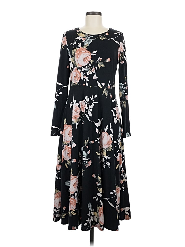 Pre-owned Shein Casual Dress In Black
