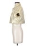 Express 100% Leather Metallic Gold Leather Jacket Size S - photo 5