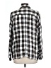 Max Studio Plaid Silver Long Sleeve Button-Down Shirt Size L - photo 2