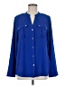 Calvin Klein 100% Polyester Blue Long Sleeve Blouse Size M - photo 1