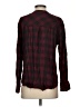 Rails Plaid Burgundy Long Sleeve Blouse Size S - photo 2