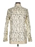 C. Wonder 100% Cotton Animal Print Ivory Long Sleeve Blouse Size 8 - photo 1