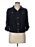 Mine Black 3/4 Sleeve Button-Down Shirt Size L - photo 1