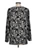 J.Jill 100% Rayon Black Long Sleeve Blouse Size L - photo 2