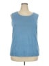 Talbots 100% Linen Blue Sweater Vest Size 2X - photo 1
