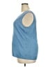 Talbots 100% Linen Blue Sweater Vest Size 2X - photo 5