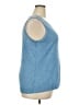 Talbots 100% Linen Blue Sweater Vest Size 2X - photo 4