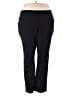 JM Collection Solid Black Active Pants Size 3X - photo 1