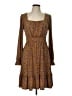 Gilli Paisley Brown Casual Dress Size L - photo 1