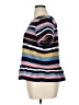 Halogen Stripes Blue Short Sleeve Top Size XL - photo 5