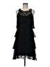 SLNY 100% Polyester Black Cocktail Dress Size 6 - photo 1