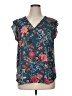 Ann Taylor LOFT Teal Sleeveless Blouse Size XL - photo 1