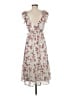 Trixxi 100% Polyester Floral Ivory Casual Dress Size M - photo 2