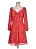 Bar III Hearts Red Casual Dress Size L - photo 1