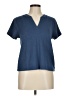 Cable & Gauge Blue Short Sleeve Top Size M - photo 1