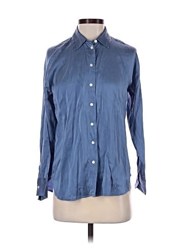 Everlane Long Sleeve Silk Top (view 1)