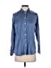 Everlane 100% Silk Blue Long Sleeve Silk Top Size 00 - photo 1
